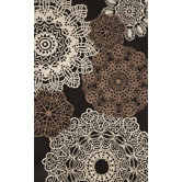 Ravella Crochet Black Indoor / Outdoor Rug