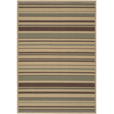Alfresco Stripe Beige Multi Rug