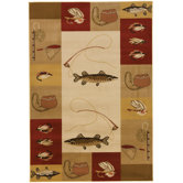 Big Sky Red Novelty Rug