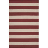 Rain Parchment/Carnelian Stripe Rug