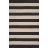 Rain Parchment/Espresso Stripe Rug