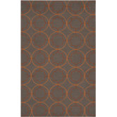 Rain Wenge Circle Rug