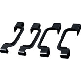 4-tlg. Stufenabschl&uuml;sse Set in Schwarz