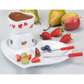5-tlg. Schoko-Fondue Set "Sweety"