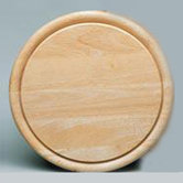 Runder Fleischteller aus Holz