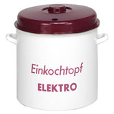 36,5cm Einkocher "Elektro" aus Email und Kunststoff