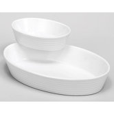 Bauernform oval "Burgund" aus Hartporzellan