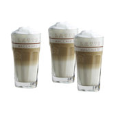Glasbecher-Set 3-tlg. "LATTE MACCHIATO"