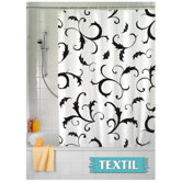 Textil-Duschvorhang "Bouquet Nero"