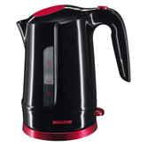 1300W Wasserkocher in Schwarz / Rot-Metallic