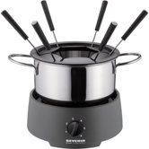 800W Fondueset in Dunkelgrau