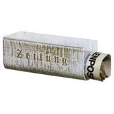 Zeitungsrolle in Wei&szlig;-Gold