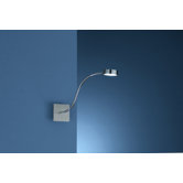 LED Wandaufbauleuchtein Edelstahl / Chrom