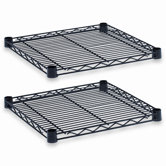 Industrial Wire Shelves, Black, 18 x 18, Two per Pack.