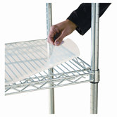Shelf Liners For Wire Shelving, 36w x 24d, Clear Plastic, 4 Pack