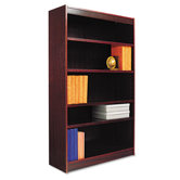 Five-Shelve Square Corner Bookcase