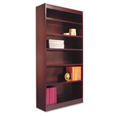 Six-Shelve Square Corner Bookcase