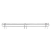 36" Industrial Wire Shelf Back Support in Silver