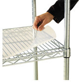 36" W x 18" D Shelf Liners for Wire Shelving in Clear Plastic