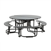 Uniframe Table with Split Bench Seats