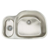 Premium Series Double Bowl Big D Small Rectangle Reverse Undermount Sink