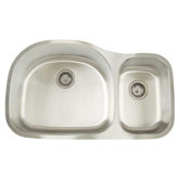 Premium Series Double Bowl Big D Rectangle Undermount Sink