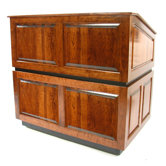 Ambassador Multimedia Lectern in Natural Walnut