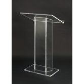 Large Top Clear Acrylic Lectern