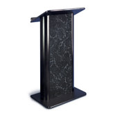 Pyrenees Marble Lectern with Black Anodized Aluminum