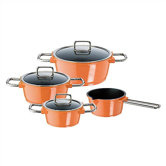 4-tlg. Vario-Set "Pretty" aus Aluguss in Orange