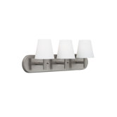 Three Light Vanity Light in Satin Nickel