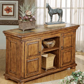 St. Augustine Two Door Storage Console Table
