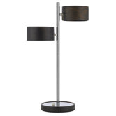 Two Light Table Lamp in Chrome