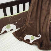 Green Elephant Fitted Sheet