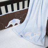 Blue Elephant Fitted Sheet