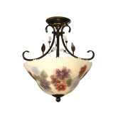 17.5" 2 Light Semi Flush Mount