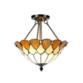 Scalloped Jeweled 2 Light Flush Mount