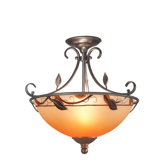 Garden Leaf Semi Flush Mount