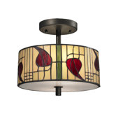 Macintosh 2 Light Semi-Flush Mount
