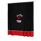 Miami Heat Shower Curtain in Black