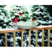 Deck Mount Heated Bird Bath
