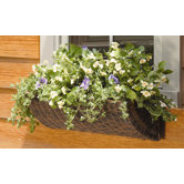 Resin Wicker Wall Basket