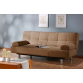 Casual Microsuede Convertible Sleeper Sofa