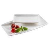 2-tlg. Platten-Set rechteckig "Pura"