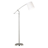 Reeler  Floor Lamp in Brushed Steel