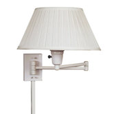 Simplicity Swing Arm Wall Lamp in White