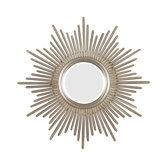 Reyes Wall Mirror in Antique Silver