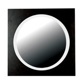 Eclipse Wall Mirror in Brushed Silver