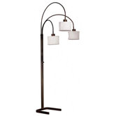 Crush  Arc Floor Lamp in Oil Rubbed Bronze