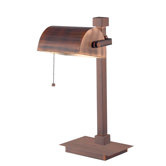 Welker One Light Desk Lamp in Vintage Copper